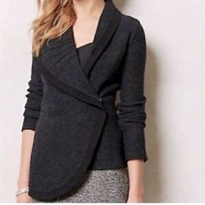 Anthropologie  Guinevere for Anthropologie Grey Wool Jacket Size XS